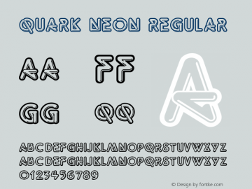 Quark Neon Regular WSI:  7/2/94 Font Sample