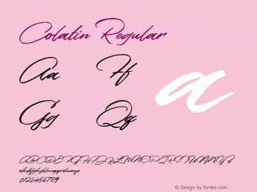 Colatin Font Colatin Regular Font Colatin Regular Version 1 000 Font Colatin Font Colatin Regular Font Colatin Regular Version 1 000 Font