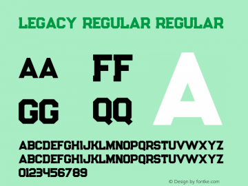 Legacy Regular Font,LegacyRegular FontLegacy Regular Version 1.000  Font-OTF Font/Uncategorized Font-Fontke.com