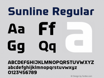 Sunline Regular Version 1.000图片样张