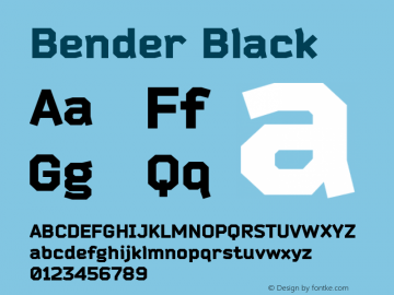 Bender Black Version 1.000 2009 initial release图片样张