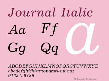 Journal Italic Altsys Metamorphosis:10/5/92图片样张