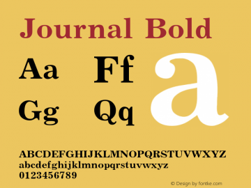 Journal Bold Converted from d:\win\system\JRN75___.TF1 by ALLTYPE Font Sample