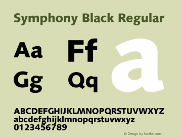 Symphony Black Regular Version 1.00图片样张