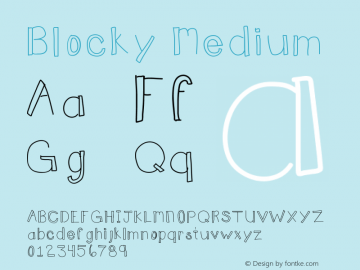 Blocky Medium Version 001.000图片样张