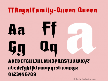 TTRoyalFamily-Queen Queen 001.000图片样张