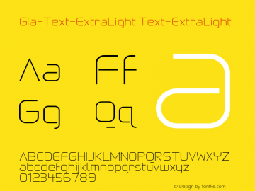 Gia-Text-ExtraLight Text-ExtraLight 001.000图片样张