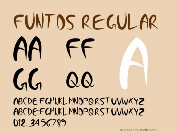 Funtos Regular Version 1.00 August 16, 2016, initial release Font Sample