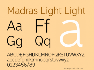 Madras Light Light Version 001.001图片样张