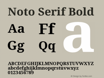 Noto Serif Bold Version 1.002图片样张