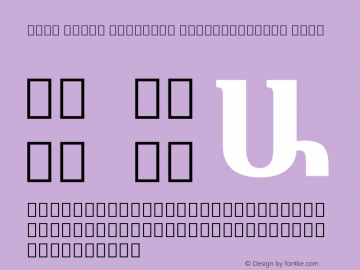 Noto Serif Armenian SemiCondensed Bold 1.000 Font Sample