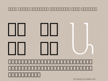 Noto Serif Armenian Condensed Thin Regular 1.000 Font Sample