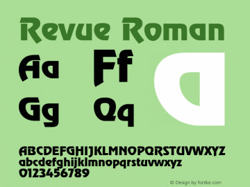 Revue Roman Version 1.00图片样张