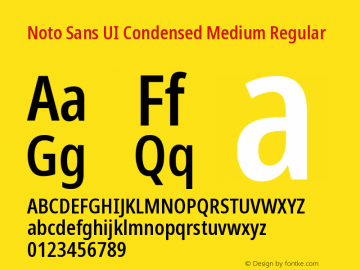 Noto Sans UI Condensed Medium Regular 1.001图片样张