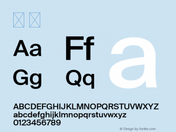 ¶ ¶ 2.003 Font Sample