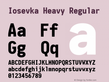 Iosevka Heavy Regular 1.9.5图片样张