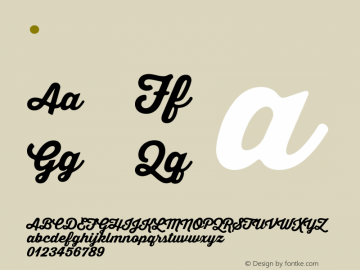 .  Version 1.000 Font Sample