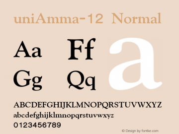 uniAmma-12 Normal 1.1 2007图片样张