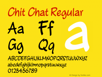 Chit Chat Regular Version 1.000图片样张