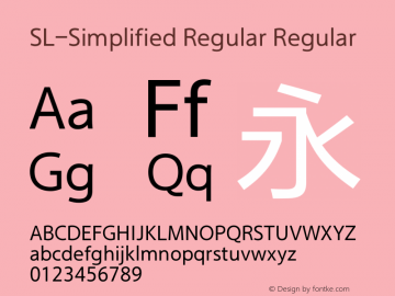 SL-Simplified Regular Regular Version 2.0图片样张