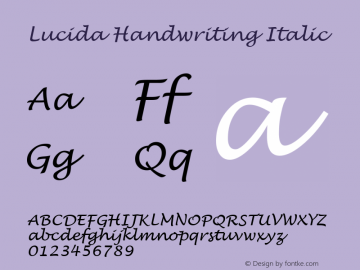 lucida calligraphy font history