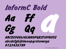 InformC Bold 001.000 Font Sample