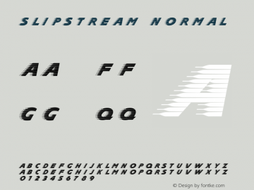 Slipstream Normal 3.1 Font Sample