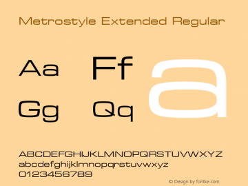Metrostyle Extended Regular Version 1.3 (Hewlett-Packard)图片样张