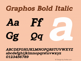 Graphos Bold Italic Version 1.3 (Hewlett-Packard)图片样张