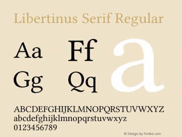 Libertinus Serif Regular Version 6.3图片样张
