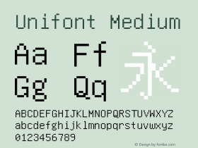 Unifont Medium Version 9.0.04图片样张
