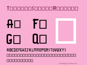 TauntonSwank Regular Version 001.000 Font Sample