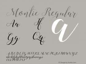 Montic Regular Version 1.000 Font Sample