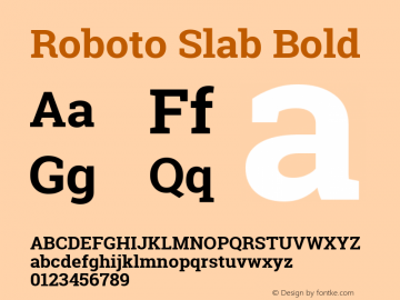 Roboto Slab Bold Version 1.100263; 2013; ttfautohint (v0.94.20-1c74) -l 8 -r 12 -G 200 -x 14 -w 