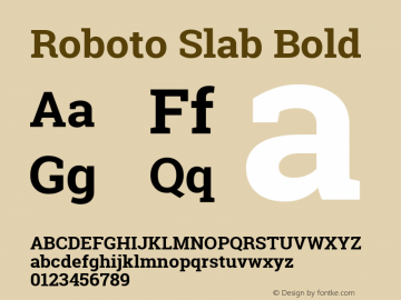Roboto Slab Bold Version 1.100263; 2013; ttfautohint (v0.94.20-1c74) -l 8 -r 12 -G 200 -x 14 -w 