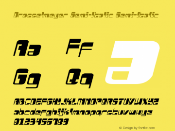 Drosselmeyer Semi-Italic Semi-Italic Version 3.0; 2016图片样张