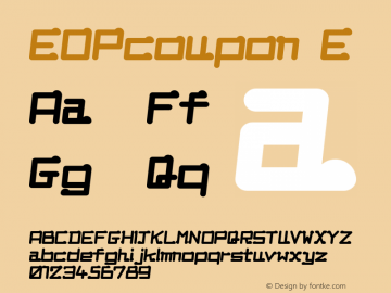 EOPcoupon E Macromedia Fon￿ographer 4.1J 98.8.4图片样张
