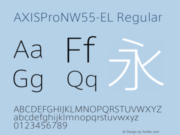 AXISProNW55-EL Regular Version 1.00图片样张