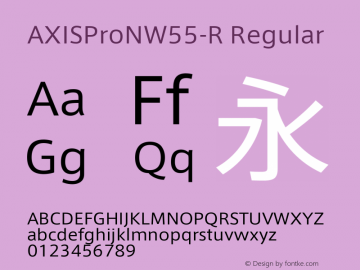 AXISProNW55-R Regular Version 1.00图片样张