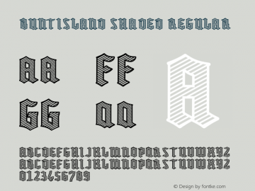 Buntisland Shaded Regular Version 1.000;PS 001.000;hotconv 1.0.88;makeotf.lib2.5.64775 Font Sample