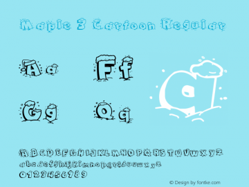 Maple 3 Cartoon Regular Version 1.00 November 3, 2016, initial release Font Sample