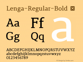 Lenga-Regular-Bold ☞ Version 1.001;com.myfonts.easy.eurotypo.lenga.bold.wfkit2.version.3Sag图片样张