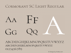 Cormorant SC Light Regular Version 3.003图片样张