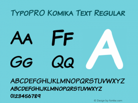 TypoPRO Komika Text Regular 2.0 Font Sample