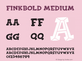 FinkBold Medium Version 001.000 Font Sample
