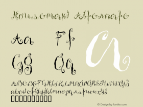 Housemaid Alternate Macromedia Fontographer 4.1 12/26/97 Font Sample