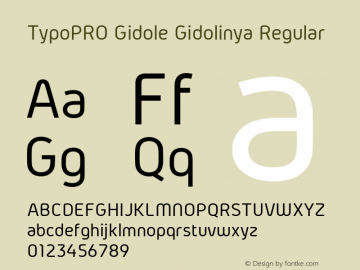 TypoPRO Gidole Gidolinya Regular Version 1.0.3图片样张