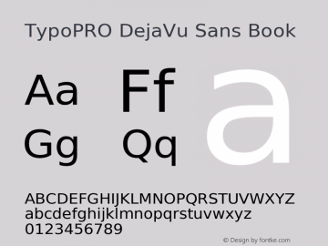 TypoPRO DejaVu Sans Book Version 2.37图片样张