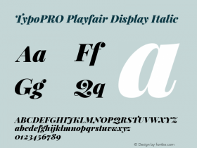 TypoPRO Playfair Display Italic Version 1.004;PS 001.004;hotconv 1.0.70;makeotf.lib2.5.58329; ttfautohint (v0.96) -l 42 -r 42 -G 200 -x 14 -w 