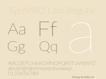 TypoPRO Lato Regular Version 2.015; 2015-08-06; http://www.latofonts.com/图片样张